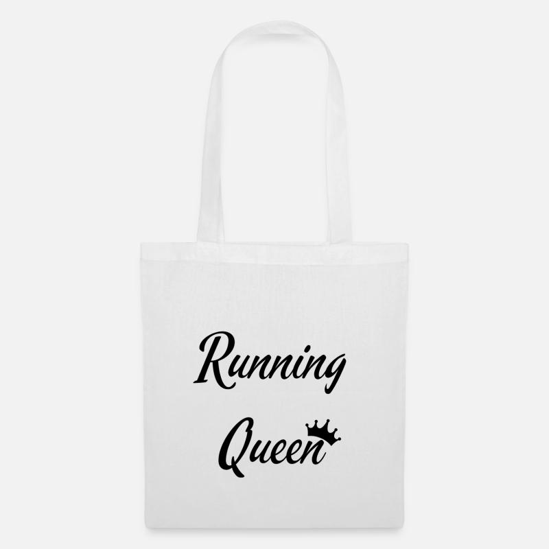 Running Queen - Stoffbeutel - Weiß