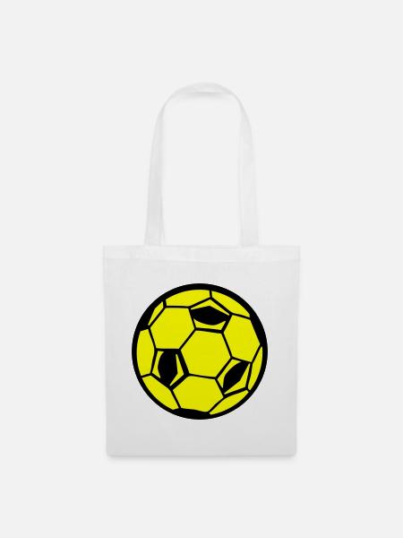 Soccer Fußball - Stoffbeutel - Weiß