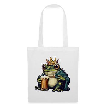 Frog Beer King - Tote Bag - white - Front