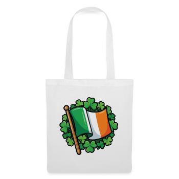 Drapeau irlandais Fierté du trèfle - Sac en tissu - blanc - Devant