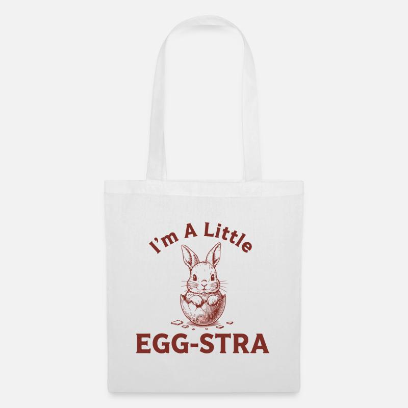 Egg-STRA Bunny Tee - Tote Bag - white