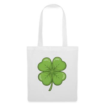 Four Leaf Clover Charm - Tote Bag - white - Front
