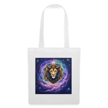 Lion Céleste à la Couronne d’Or - Sac en tissu - blanc - Devant