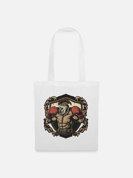Spartaner Boxer MMA - Stoffbeutel - Weiß