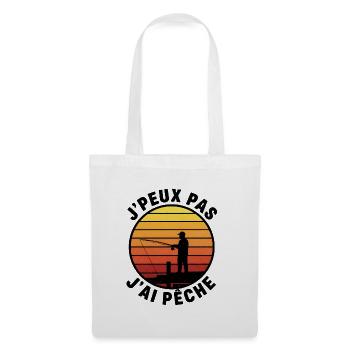 I can't I peach – sunset - Tote Bag - white - Front