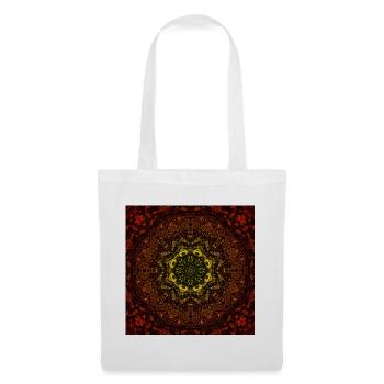 Kaléidoscope Mandala Magie de la Nuit - Sac en tissu - blanc - Devant