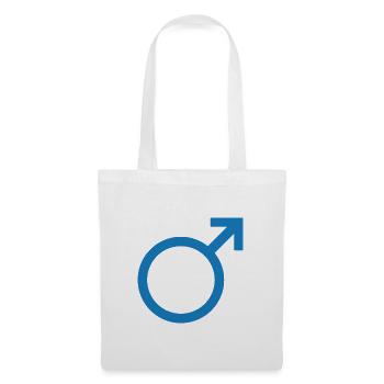 Sexe masculin - Sac en tissu - blanc - Devant