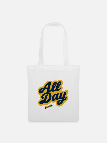 All Day Fresh - Stoffbeutel - Weiß
