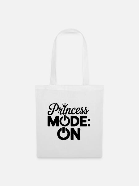 Prinzessin Modus Design - Stoffbeutel - Weiß