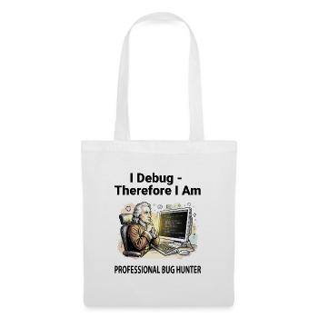 Retro Scholar sur Coding Console - fond clair - Sac en tissu - blanc - Devant