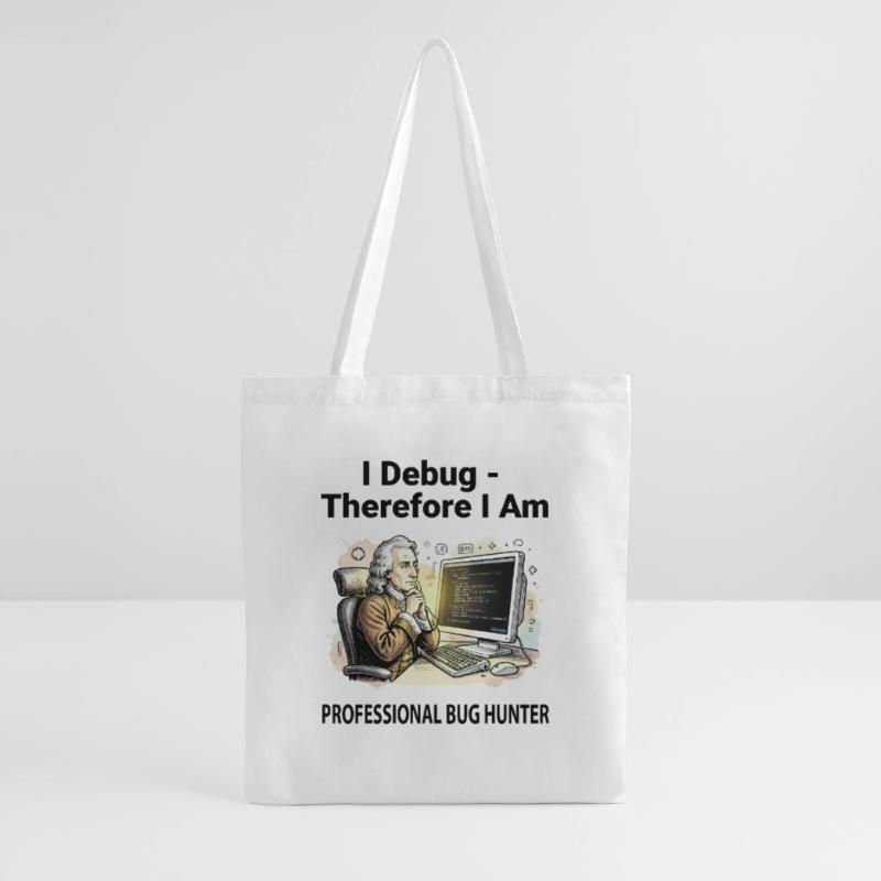 Retro Scholar at Coding Console - light background Tote Bag