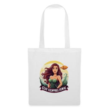 Héroïne de la mer Sirène en soirée - Sac en tissu - blanc - Devant