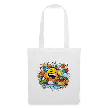 Joy of the Sun Cartoon Motif - Tote Bag - white - Front