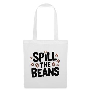 Spill the Beans Coffee Tee - Tote Bag - white - Front