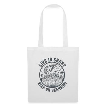 Live is short Keep on Skanking - Tote Bag - white - Front