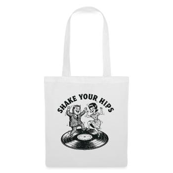 Danse vinyle Shake Your Hips - Sac en tissu - blanc - Devant