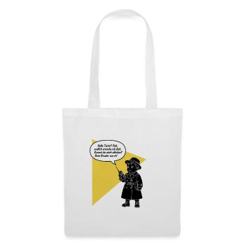 Bonjour tante - tu décroches ? Ton frère est drôle, agaçant - Sac en tissu - blanc - Devant