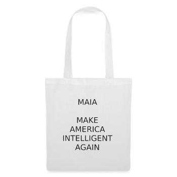 MAIA-MAKE AMERICA INTELLIGENT AGAIN - Stoffbeutel - Weiß - Vorne
