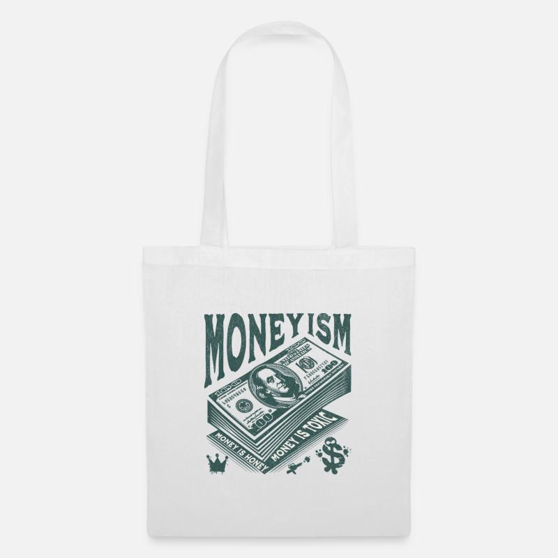 Money Is King Stack Artwork - Stoffbeutel - Weiß