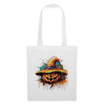 Golden Pumpkin Halloween Splash - Tote Bag - white - Front