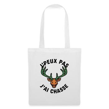 Green and orange neon deer head - Tote Bag - white - Front