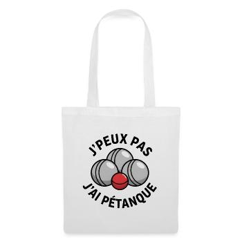 Jai Pétanque Boules Rire - Stoffbeutel - Weiß - Vorne