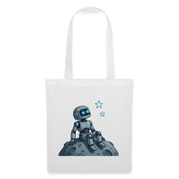 9 The Contemplative Robot - Tote Bag - white - Front