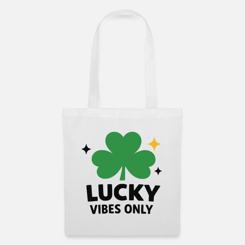 Nur Lucky Vibes - Stoffbeutel - Weiß