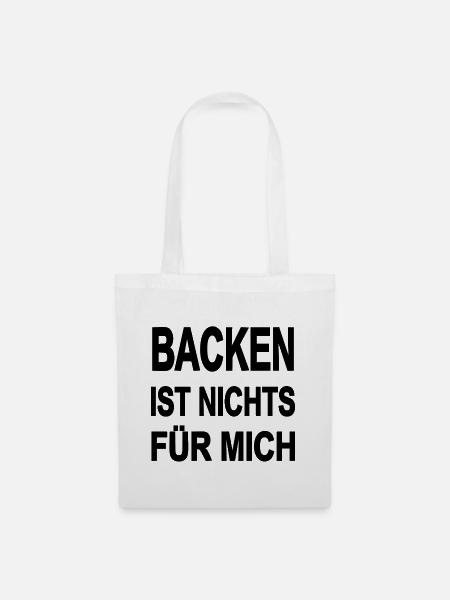 Backen - Stoffbeutel - Weiß