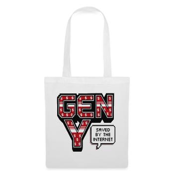 Generation Y, gen Y , Millennials Shirt, Hoodie - Stoffbeutel - Weiß - Vorne
