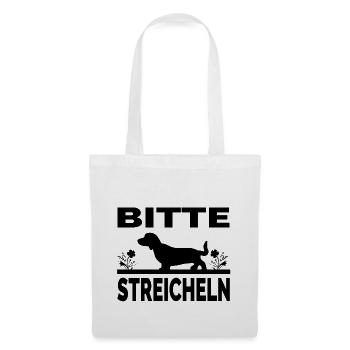 Dackel - Stoffbeutel - Weiß - Vorne