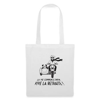 La Vie Commence Enfin - Sac en tissu - blanc - Devant