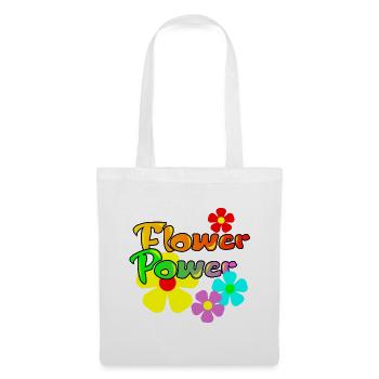Le pouvoir des fleurs - Sac en tissu - blanc - Devant