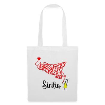 Sizilien  - Stoffbeutel - Weiß - Vorne