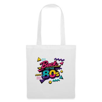 Back to the 80s Neon Retro - Stoffbeutel - Weiß - Vorne