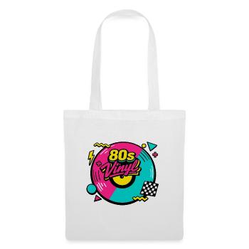 80s Vinyl Neon Revival - Stoffbeutel - Weiß - Vorne
