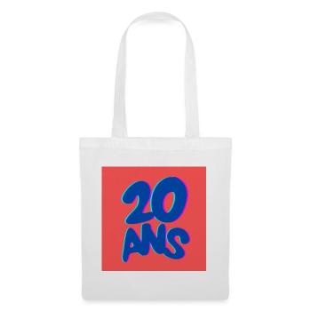 20. 20th ANNIVERSARY. 20 YEARS ANNIVERSARY. 20 YEARS. - Tote Bag - white - Front