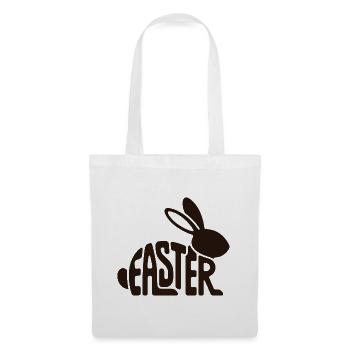 Easter Bunny Typo Shape - Tote Bag - white - Front