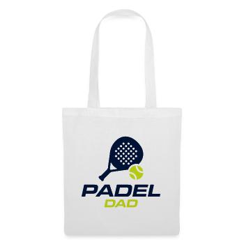 Padel Dad Funny Padel Gift Shirt - Tote Bag - white - Front