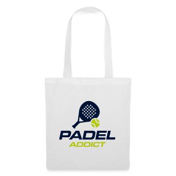 Padel Addict Funny Padel Lover Shirt - Tote Bag - white - Front