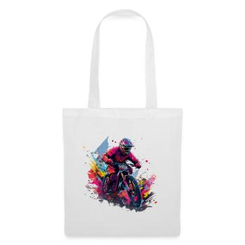 Motocross Color Splash Riders - Tote Bag - white - Front