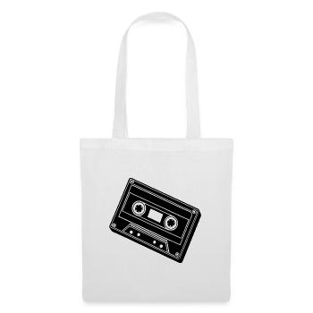 cassette - Sac en tissu - blanc - Devant