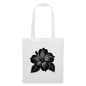 Fleur d’hibiscus - Sac en tissu - blanc - Devant
