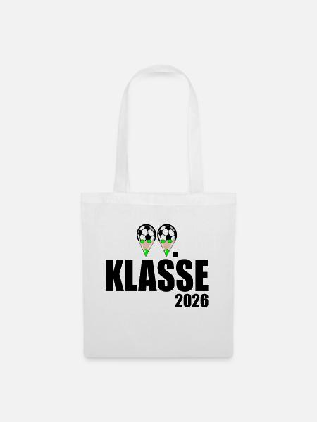 Fußball 2. Klasse 2026 - Stoffbeutel - Weiß