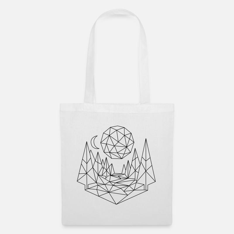 Polygone du paysage - Sac en tissu - blanc