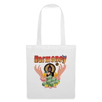 Harmoney Bouddha Chance - Série Paix et Amour - Sac en tissu - blanc - Devant