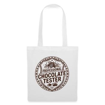 Barre de chocolat Cuisson de barres chocolatées - Sac en tissu - blanc - Devant
