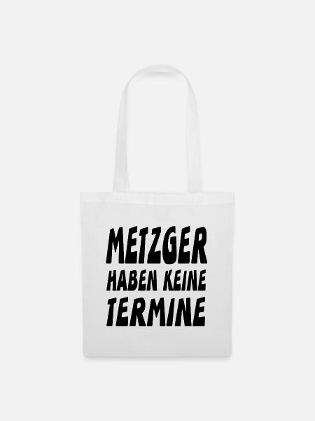 Metzger - Stoffbeutel - Weiß