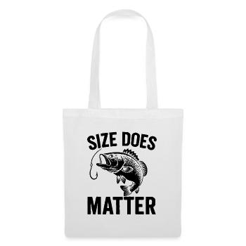 Size Does Matter - Funny Angler T-Shirt - Tote Bag - white - Front