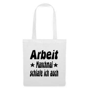 Arbeit - Stoffbeutel - Weiß - Vorne
